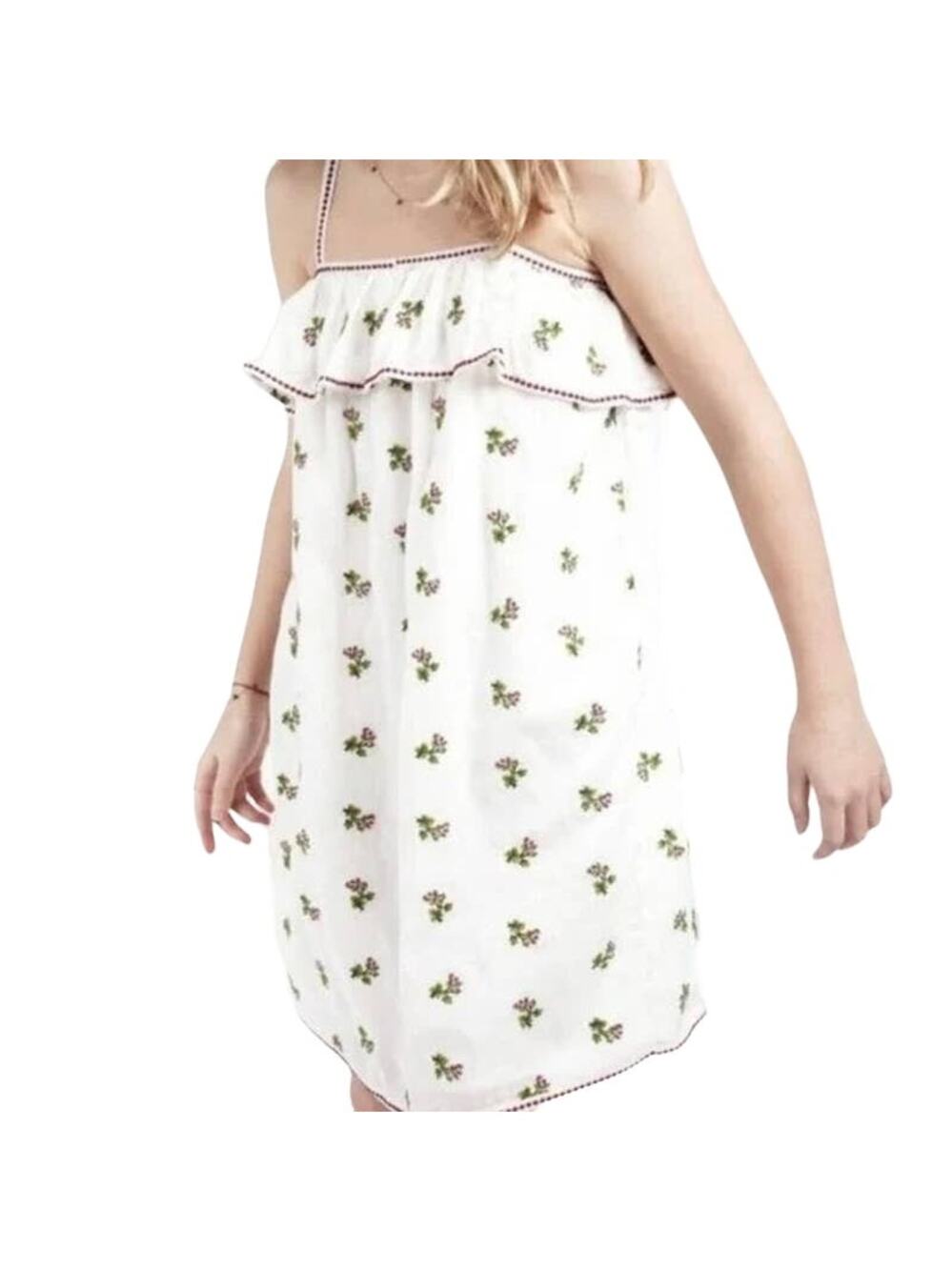 LE COYOTES DE PARIS girls Adriana Flower Embroidered Sun Dress size 18